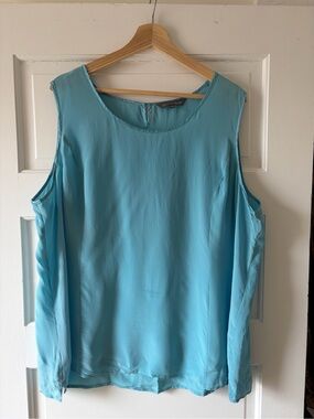 Additional Elle 100% Silk Tank with satin finish - EUC